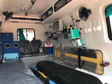 108 ambulance inside