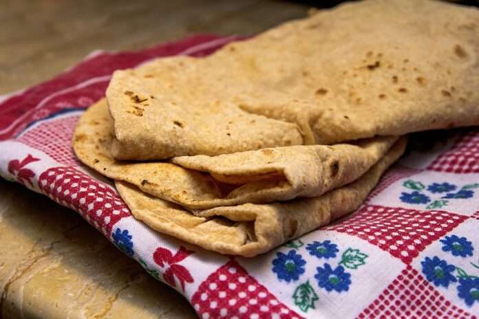 roti, bread, flatbread