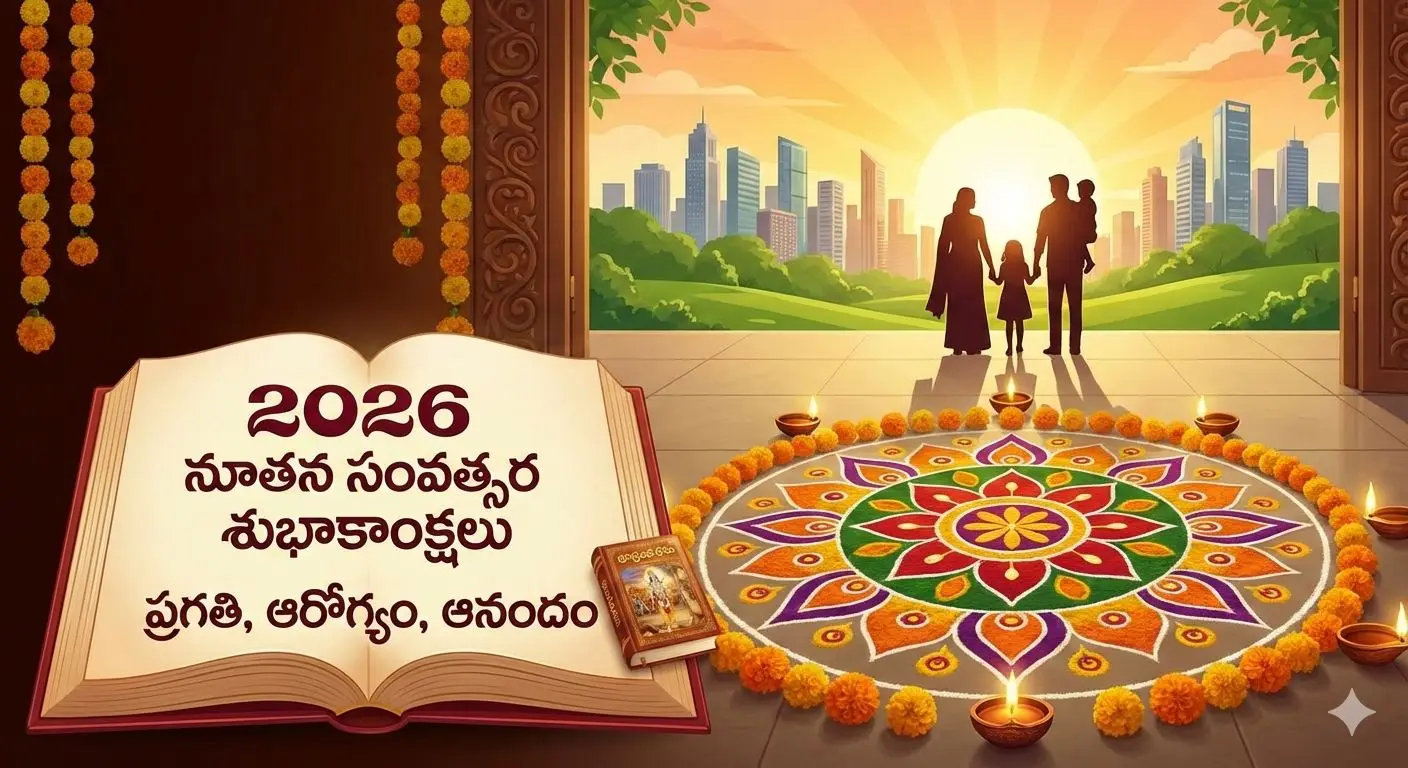 2026 నూతన సంవత్సర శుభాకాంక్షలు: భగవద్గీత స్ఫూర్తితో, ప్రేరణతో కూడిన విషెస్, గ్రీటింగ్స్